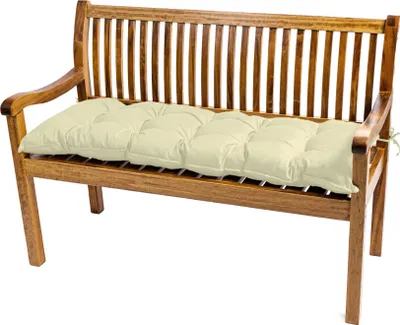 Produktbild von TexDeko Garden Bankauflage für Gartenbank wasserabweisendes Sitzkissen UV-Beständig gesteppt (Sand, 100 x 50 x 8cm)