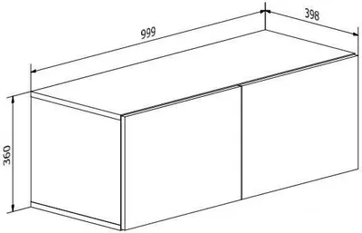 Obrázek produktu pro Nástěnná skříňka pod TV COLGANTE 100 BETON s LED osvětlením
