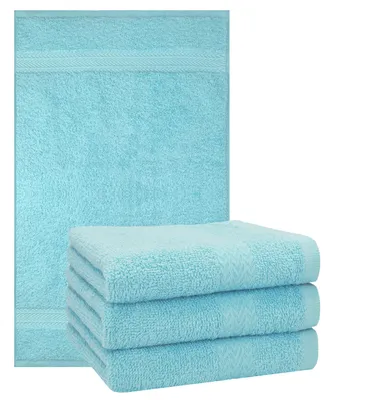 Produktbild von Betz 4 Stück Handtücher 50x100 cm PREMIUM 100% Baumwolle Farbe: ocean