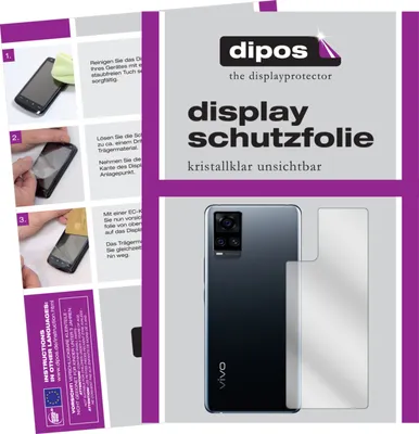 Produktbild von 5x Schutzfolie für Vivo S7 5G Rückseite Display Folie klar Displayschutzfolie