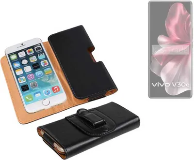 Produktbild von K-S-Trade Schützhülle Handyhülle kompatibel mit Vivo V30e V2339 Holster Gürtel Tasche Schutzhülle Handy-Tasche Smartphone Case Seitentasche