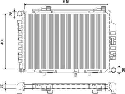 Produktbild von VALEO 701427 Kühler Wasserkühler Motorkühler