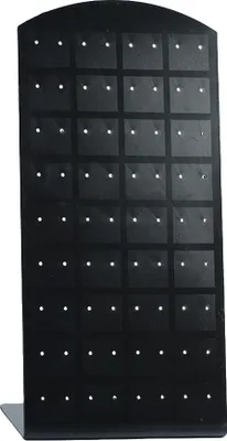 Produktbild von L-Form 24/48/72 Löcher Ohrstecker Ohrringe Display Rack Schmuck Halter Organizer-Schwarz,L