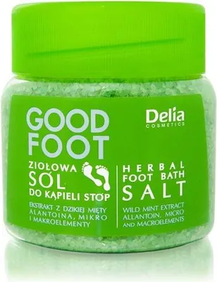 Obrázok produktu pre Delia Cosmetics, Dobrá noha, bylinná soľ do kúpeľa, 100 ml