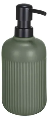 Produktbild von SCHÖNER WOHNEN-Kollektion Spülmittelspender Mod. REFIA, stilvolles Küchenaccessoire für Flüssigseife oder Spülmittel, Keramik, Kunststoff-Pumpkopf, 0,4L, Ø 8x19 cm, grün