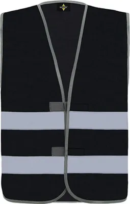 Immagine prodotto di Korntex X200 | Gilet di sicurezza Passau ad alta visibilità - Colore: Nero - Taglia: 3XL/4XL