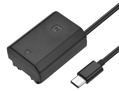 Obrázok produktu pre DC adaptér s fiktívnou batériou typu C a konektorom USB-C pre náhradné batérie NP-FZ100 do fotoaparátov Sony Alpha A6600, A7C, A7III, A7S III, A7RIII, A7R IV, A9 II, A9R a A9S