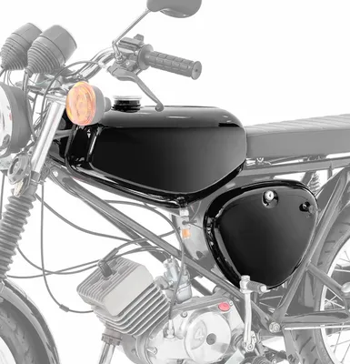 Immagine prodotto di Serbatoio / serbatoio benzina per Simson S51 / S50 / S70 con coperchio laterale nero