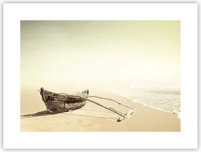 Produktbild von Poster - Poster ohne Rahmen - £ódŸ Wrack Meer - 40x30 cm - Wand Bild - Wanddeko - Wandbilder - Kunstposter - Wandposter - Bilder - Kunstdruck - Wanddekoration - Wandbild - P2XAA40x30-5123