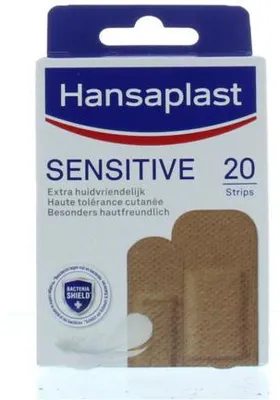 Produktbild von Hansaplast Sensitive Pflasterstrips hautton medium 20 St