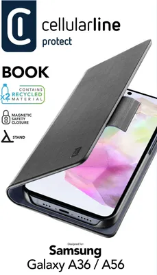 Obrázek produktu pro CELLULARLINE Cellularline Book - Pouzdro Galaxy A36/A56 Book s kapsou na karty a magnetickým zavíráním