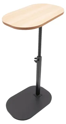 Immagine prodotto di Tavolino, design a forma di C, regolabile in altezza, 1 in legno