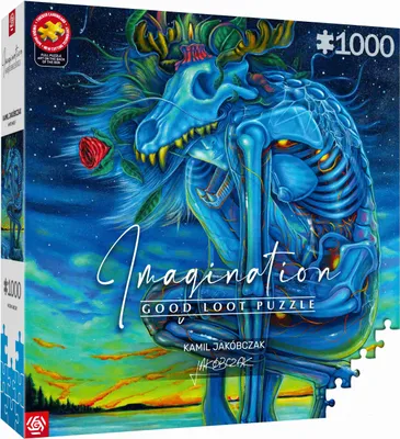 Zdjęcie produktu dla Puzzle 1000 Imagination Kamil Jakóbczak Biały Wilk