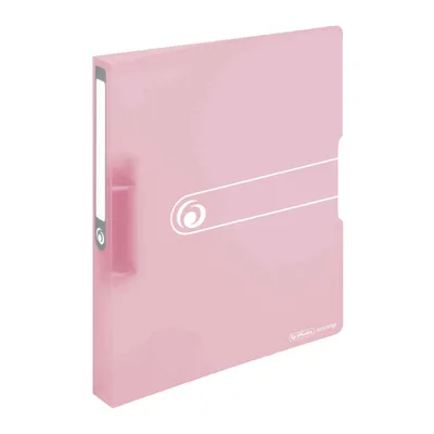 Immagine prodotto di raccoglitore ad anelli herlitz easy orga to go pastello, A4, 2 anelli, ros'