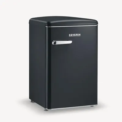 Produktbild von SEVERIN Retro Tischkühlschrank RKS 8832  aus Kunststoff, schwarz Kühlschrank Gefrierkombination Retro Kühlschrank Led Kühlschrank Kühlschrank Gefrierfach