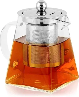 Produktbild von Glaser Teekanne mit Edelstahlfilter 350ml hitzebeständig