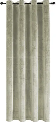 Produktbild von Verdunkelungsvorhang Samt weich 140x175 cm Sand Beige Ösen Vorhang blickdicht abdunkelnd Gardine Ösenaufhängung