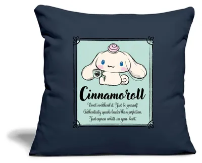 Produktbild von Spreadshirt Cinnamoroll Just Be Yourself Kissenbezug 45x45 cm, One size, Navy