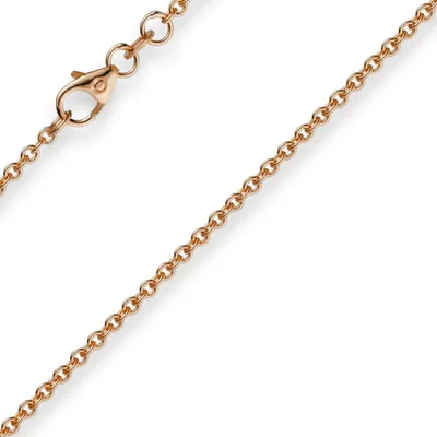 Produktbild von 1,9mm Rund-Ankerkette Echt Gold 585 Rotgold Kette Collier Halskette 60cm Damen