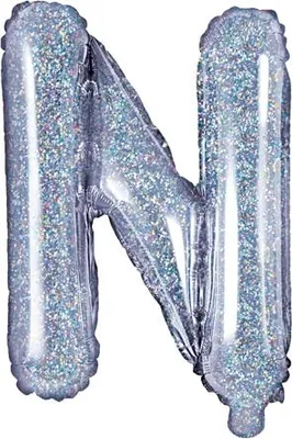 Immagine prodotto di Palloncino in foil lettera N 35cm olografico 1 pz.