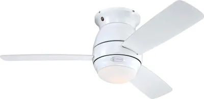 Zdjęcie produktu dla Wentylator sufitowy Halley White 112 cm z oświetleniem i pilotem zdalnego sterowania