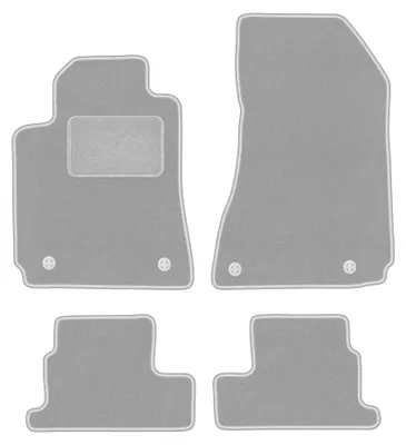Immagine prodotto di Tappetini in moquette per Alfa Romeo Brera 2005-2010 (coupé) – set 4 pezzi, grigi, su misura – Wielganizator OSLO