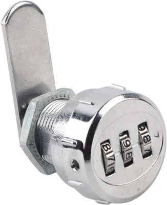 Produktbild von Schrankschloss mit Zahlenkombination, Zinklegierung, 3-stelliger Code