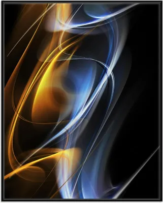 Produktbild von Wallario Wandbild Abstraktes Design, Größe: 40,30 x 50,30 cm, Poster mit schwarzem Aluminiumrahmen