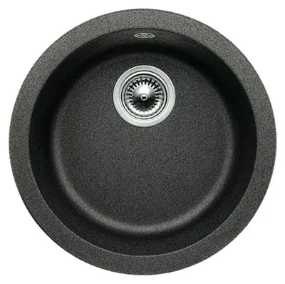 Produktbild von BLANCO RONDO, Silber, 1 Becken, 380 x 380 mm, 16,5 cm, 450 mm, 450 mm