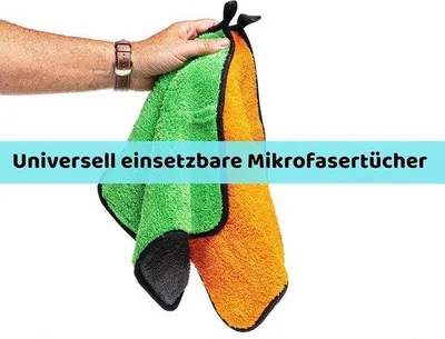 Produktbild von Famanu Mikrofasertücher 3 Stück, 800 g/m² - extrem saugfähig, fusselfrei