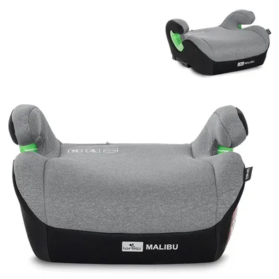 Produktbild von Lorelli Kindersitzerhöhung Malibu 125-150cm Isofix abnehmbarer Bezug Armlehne grau