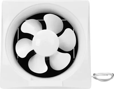 Produktbild von Abluftventilator - Wandmontage - 200 mm/20 cm - 36 W - 450 m³/h - 1200 U/min - 220 V AC - ABS - Weiß