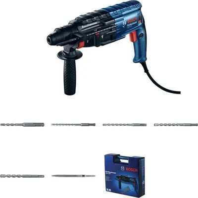 Image de Perforateur Bosch Professional GBH 240 SDS plus, 790 W, avec set de forets et coffret de transport