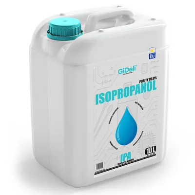 Produktbild von Isopropanol 10L 99,9% IPA Reinigungsalkohol Entfetter für Elektronik GiDeli