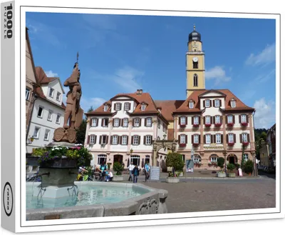Image de puzzle premium raxxa "Bad Mergentheim Marktplatz", 1000 pièces
