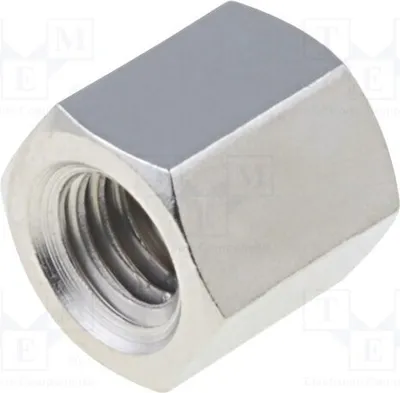 Produktbild von 10x Distanzmuffe mit Gewinde 8mm sechskant Innengew: M5 Messing 118X08 Distanzelem