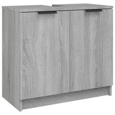Zdjęcie produktu dla vidaXL Szafka łazienkowa szara Sonoma 64,5x33,5x59 cm Materiał drewnopochodny