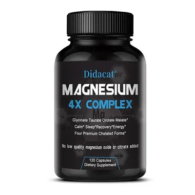 Immagine prodotto di Magnesio 4x complex (120 capsule) integratore alimentare, energia, riposo, sonno, cuore, salute muscolare