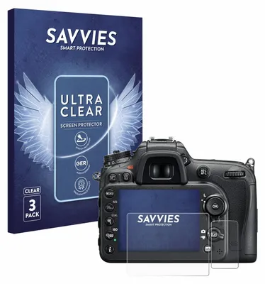 Produktbild von 6x Für Nikon D7200 Schutzfolie Savvies Displayschutz Display Schutz Folie Klar Transparent