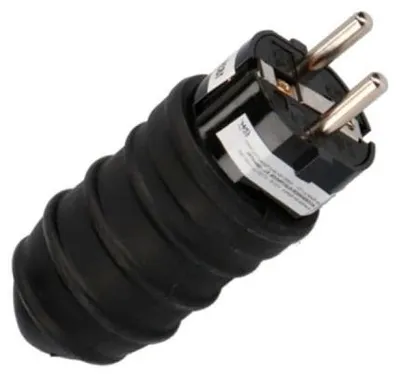 Immagine prodotto di Spina EDM in gomma nera R42010