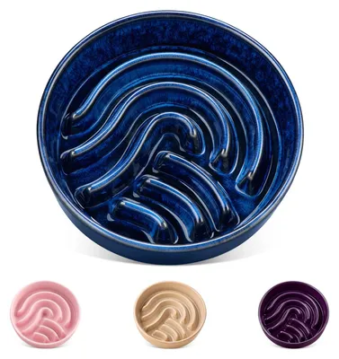 Immagine prodotto di Ciotola per cani - Antiscivolo - Vetroceramica - 390 ml - Blu