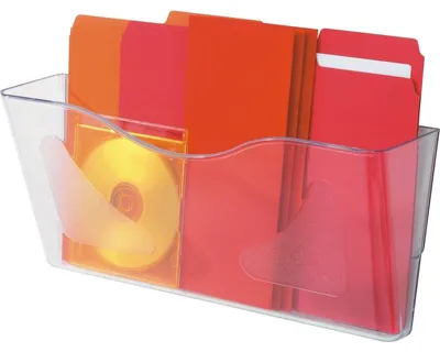 Produktbild von deflecto Wandprospekthalter "DocuPockets", DIN A4 quer