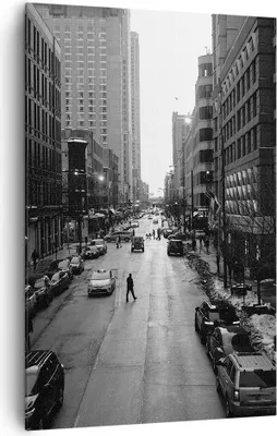 Produktbild von Bild auf Leinwand - Leinwandbild - Einteilig - Stadt Straße Haus - 80x120cm - Wand Bild - Wanddeko - Wandbilder - Leinwanddruck - Wanddekoration - Leinwand bilder - Wandbild - PA80x120-3688