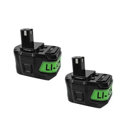 Obrázek produktu pro Lithium-iontová baterie Ryobi 18V, 9,0 Ah a 6,0 Ah, certifikovaná CE a RoHS, 2 kusy 9,0 Ah