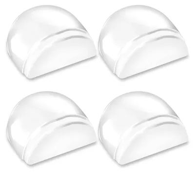 Produktbild von Transparente Bodenstopper, 4 Stück, selbstklebend, geeignet für alle Hartböden.