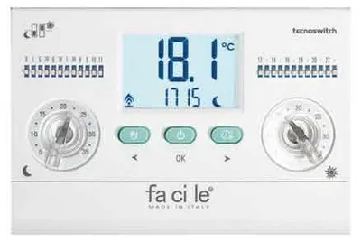 Zdjęcie produktu dla Cyfrowy termostat tygodniowy „Bernini” z zakresem regulacji od +2°C do -35°C