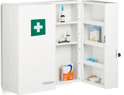 Obrázek produktu pro relaxdays Uzamykatelná skříňka na léky