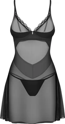 Image de Obsessive - Stelisa Chemise & String - Noir
