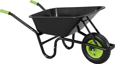Zdjęcie produktu dla Taczka ogrodowa 21069, taczka, do 210 kg z oponami - z rękawicami, 100 l