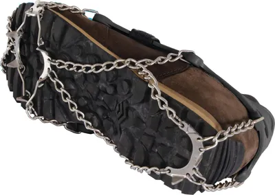 Produktbild von STUBAI Grödel für Wanderschuhe Ice Track | Größe L | Elastische Antirutsch-Steigeisen aus Edelstahl für Winter | Spikes für Schuhe, Wandern, Schnee, Outdoor